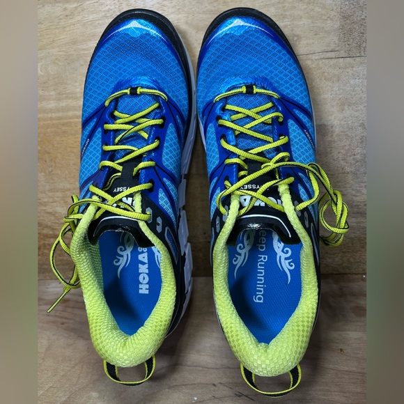 Hoka One One Odyssey COLORFUL Mens Size 9 Running Shoes Sneakers Blue Silver - Picture 7 of 12